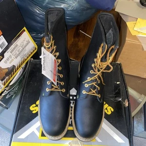 Lehigh Leather logger Steel Toe Safety Boots Size 8.5 (NEW)  - Picture 1 of 7