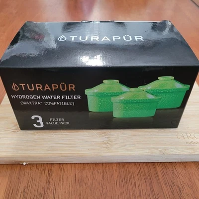 Turapur Hydrogen Water Pitcher Filters Maxtra Compatible 3 Filter Value Pack New - Image 1 of 4