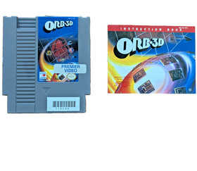Orb 3D NES Nintendo Game Cartridge + Instruction Manual Authentic Cleaned Tested