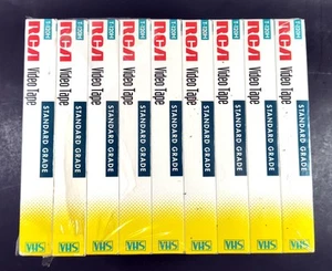 RCA 10 Pack T-120H Standard Grade 6-Hour Blank VHS Video Tapes Sealed - Picture 1 of 5