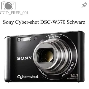 Sony Cyber-shot DSC-W370 Digitalkamera 14,1 MP 7-fach optischer Zoom Schwarz - Bild 1 von 10