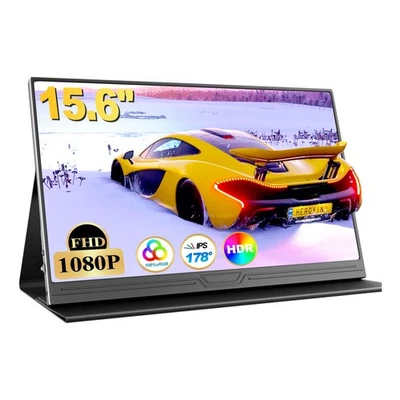 15,6 Zoll Tragbarer IPS-Monitor 120Hz FHD 1080P - Ideal für Gaming & Mobile Work - Bild 1 von 4