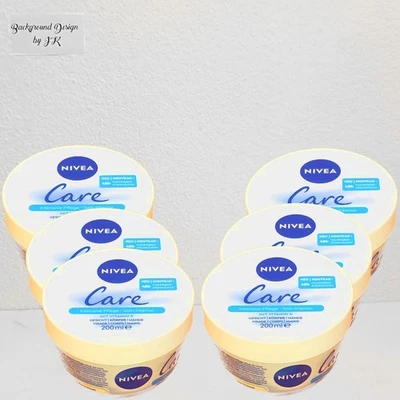 6x 200ml Nivea Care 48h intensive Pflege Creme für Gesicht & Körper beruhigt - Bild 1 von 2