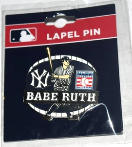 OFICIAL NTL BÉISBOL SALÓN FAMA "Babe Ruth - 1938" (1.2" x 1.5") Pin Solapa, Nuevo - Imagen 1 de 3
