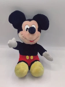 Vintage Mickey Mouse Sitting Plush Walt Disney World Disneyland VTG 10” - Picture 1 of 3