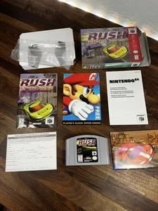 San Francisco Rush Extreme Racing N64 Complete Box CIB W/ Poster in Shrink - Picture 1 of 23