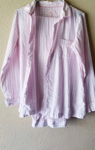 Nuevo Conjunto de Pijama Victoria’s Secret Franela Manga Larga Rosa Pequeño - Imagen 1 de 2