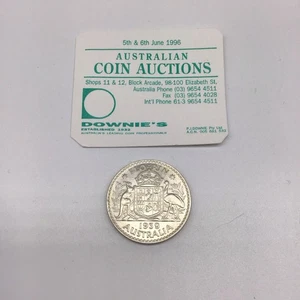 Australia 1939 KGVI Key Date Silver Florin Below Cat Value (a) - Picture 1 of 6