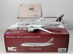 NG Models QATAR AIRWAYS FOR BOEING B787-8 A7-BCM 1:400 Aircraft Pre-built Model - Picture 1 of 8