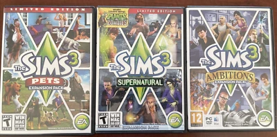 Sims 3: Pets, Supernatural, Ambitions 3 lot (Windows/Mac: Mac and Windows, 2011) - Image 1 of 4