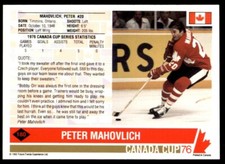1992-93 Future Trends '76 Canada Cup Peter Mahovlich Fort Worth Fire #NNO