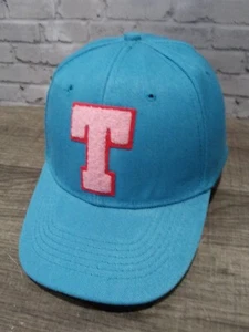 Blue Hat Baseball Cap Initial Letter T Classic Vintage Style Patch Gift College - Picture 1 of 6