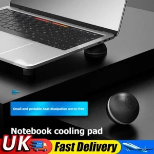 Laptop Stand Cooling Pad Notebook PC Heat Dissipation Non-Slip Ball Holder UK - Afbeelding 1 van 10
