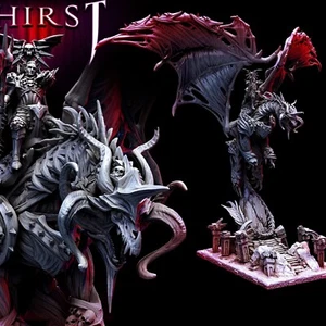 Dracolich /Armored with Vampire Rider/Dungeons and Dragons/Mini Monster Mayhem - Picture 1 of 1