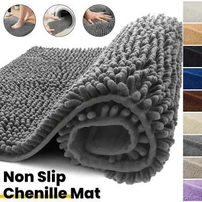 OXFORDHOMEWARE Bath Mats Non Slip Shower Mat Ultra Soft Absorbent Bathroom Rug Washable Carpets