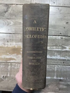 1889 Antique Religious Book "A Homiletic Encyclopedia..." - Picture 1 of 9