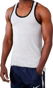Different Touch Men's Muscle Gym Sports Workout Cotton/Spandex Tank Tops A-Shirt - Picture 1 of 3