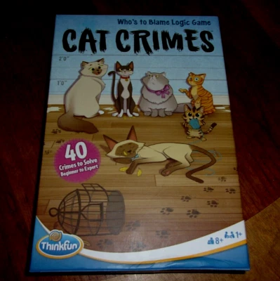 Juego de lógica de crímenes de gato ThinkFun de 8 años en adelante juego cerebral para un jugador Foto 1 de 4