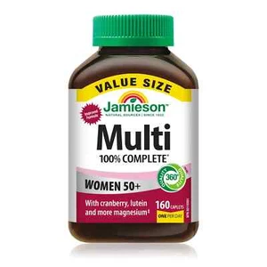 Jamieson 100% Complete Multivitamin for Women 50+, 160 caplets value size - Picture 1 of 2