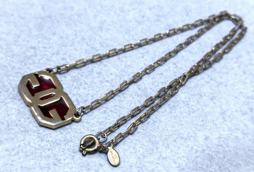 Rara collana Givenchy colore oro x rosso VINTAGE 37482