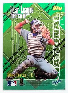 Mike Piazza/Tim Salmon #ILM 2 (1997 Topps Finest) Match-Up Inter-League
