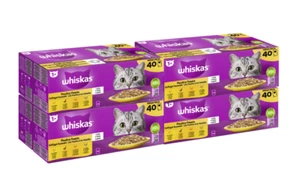 160x85g Whiskas Katzenfutter Nassfutter 1+ Geflügel Auswahl in Gelee - Bild 1 von 1