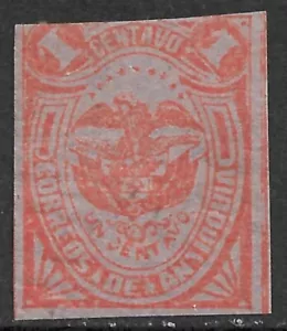 Antioquia Scott #64 SG #77 VG Mint Hinged OG 1888 Colombia State. - Picture 1 of 2