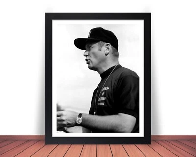 Foto enmarcada BO SCHEMBECHLER ENTRENADOR DE FÚTBOL DE MICHIGAN 8x10 u 11x14 (W2) Foto 1 de 4