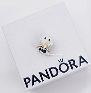 New 100% Authentic PANDORA 925 Ale Glow-in-the-dark Boo Ghost Charm 793404C01 - Picture 1 of 6