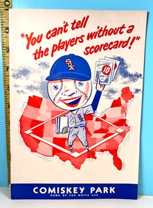14 June 1952 Chicago White Sox Baseball Program v Boston Unscored 🔥 - Picture 1 of 8