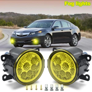 Pair Bumper LED Fog Lights Driving Lamps 6000K For 2012-2014 Acura TL - Picture 1 of 12