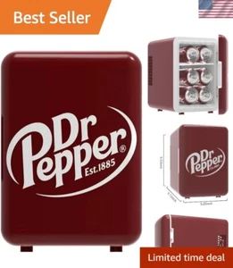 Personal 4L Maroon Mini Fridge - Eco-Friendly, Perfect for Beverages & Food - Picture 1 of 9