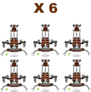 6 X LEGO STAR WARS - DROIDE DESTRUCTOR DROIDEKA - MARRONES CLÁSICOS RAROS - 7203 - NUEVO - Imagen 1 de 2