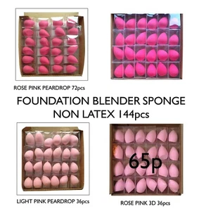 wholesale lot cosmetic blender powder puff foundation applicator 65p 144 72 36pc - Picture 1 of 16