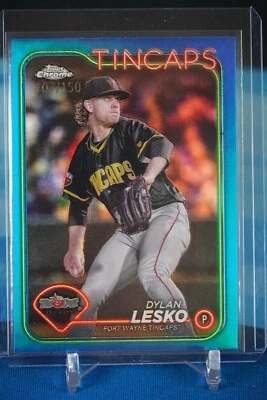 2024 Topps Pro Debut Baseball - Dylan Lesko #PDC-139 Chrome BLUE Refractor /150 - Image 1 of 2