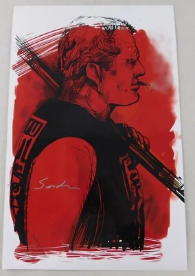 Póster artístico fotográfico de lucha libre firmado por Sandman 11x17 dibujo autógrafo ECW WWE Foto 1 de 4