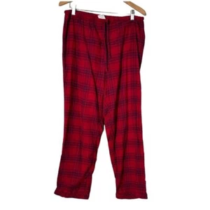 Brooks Brothers Herren Pyjamahose rot kariert gestreift Lounge Baumwolle Gr. L - Bild 1 von 10