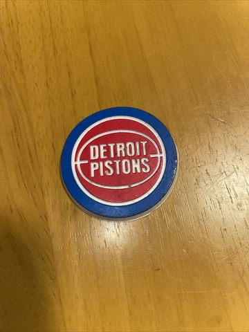 NBA Detroit Pistons Round Vintage Rubber Fridge Magnet Basketball OOP Sports Cover