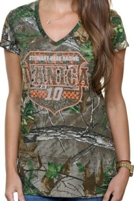 Danica Patrick 2013 Chase Authentics Women's V-Neck Shirt Realtree Camo Medium - Image 1 of 2
