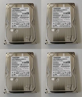 4 PEZZI - TOSHIBA SH20K17918 DT01ACA100 - HARD DISK 3,5 1TB SATA3 7200RPM - Immagine 1 di 3