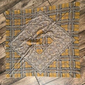 Manlio plaid lightweight wool scarf - Picture 1 of 4