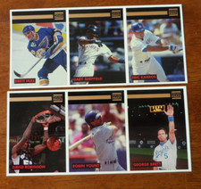 1992 CARD SHOW DIGEST (2) DIFFERENT POCKET PAGES BRETT, HULL, YOUNT P-151
