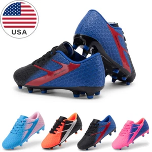 Boys Girls Little/Big Kids Soccer Cleats Firm Groud Football Training Shoes - Picture 1 of 37