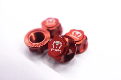 Cobra Racing 17mm Hex Wheel Nut Set – Red Aluminum - Image 1 of 4