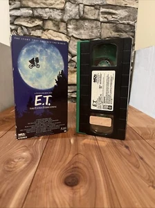 Rare, E.T. the Extra-Terrestrial VHS 1982 Green Reels & Flap Universal Hologram - Foto 1 di 8