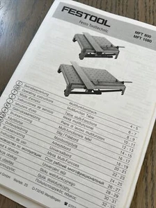 Festool MFT 1080 Multifunction Table Compact Size Collapsible Folding Work Bench - Picture 1 of 3