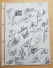 Paris Saint-German, 1995/96 autographs, team sheet with printed signature