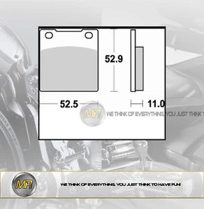 PARA SUZUKI GSX R 1100 1987 A 1988 PASTILLAS DE FRENO TRASERO FRENOS - Imagen 1 de 1