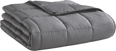 Dreamality Weighted Blanket With Velvet Blanket Dk Grey Sz-60"x80" Queen  Defect - Image 1 of 4