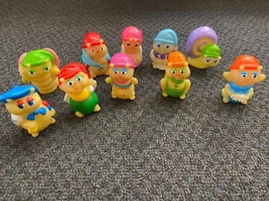 Vintage Glo Worms Glow Friends 1980's Hasbro Playskool Lot Of 10 - Picture 1 of 12